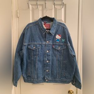 Hello Kitty x Levi’s Blue Denim Jacket - Size: Extra-Large (XL)